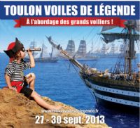 Toulon voiles de légendes. Du 27 au 30 septembre 2013 à Toulon. Var. 